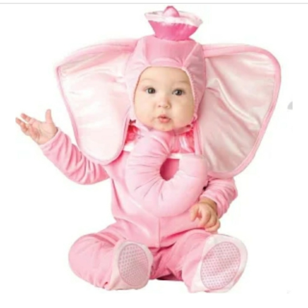 in Character Costumes Pink Elephant Infant